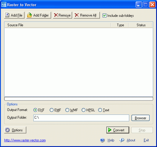 Screenshot for Raster to Vector Gold 9.1